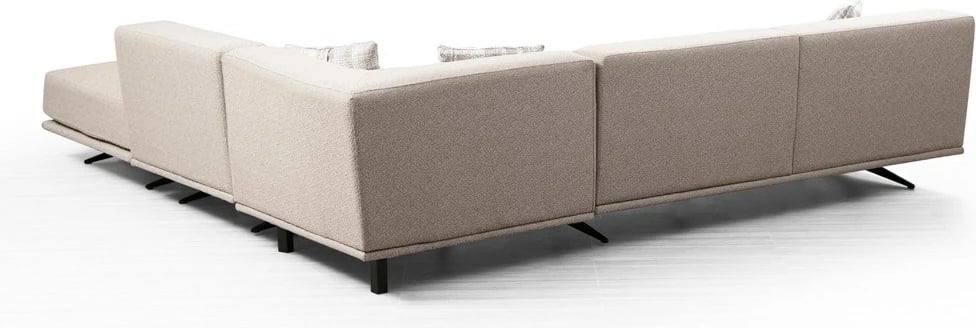 Kënd-sofë Atelier del Sofa, Bentley Corner (L3-C-O1-PUF), bezhë