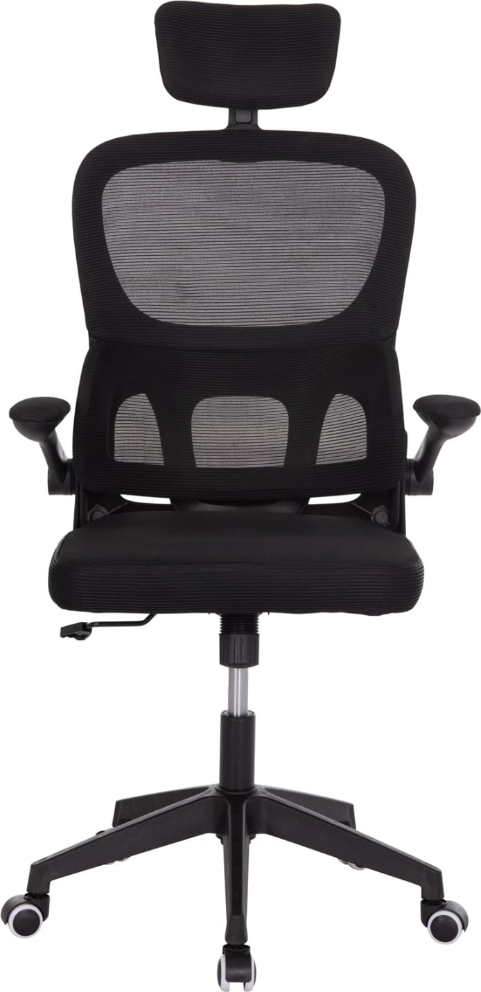 Karrige zyre Baston, rrjetë e zezë, FH18236.01, 64x60x117-127cm