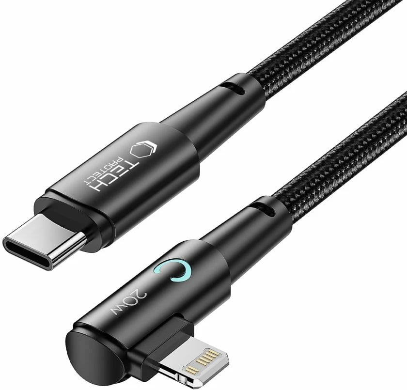 Kabllo Tech-Protect UltraBoost L, Lightning në USB-C, 1m, 20W, Gri