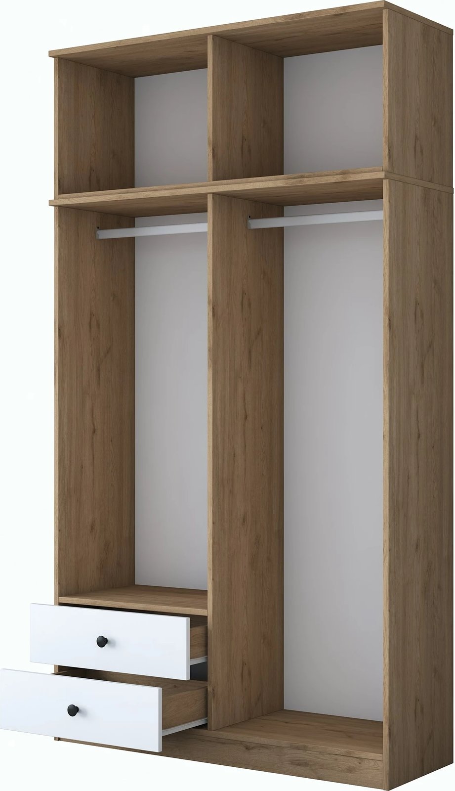 Dollap Hanah Home, BA121 - 2696, ngjyrë arr dhe e bardhë