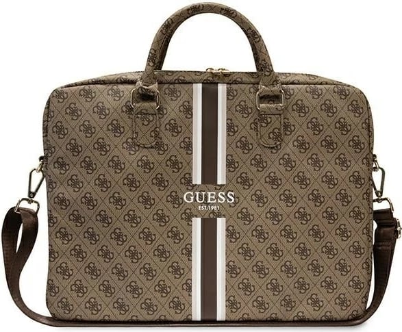 Çantë laptopi GUESS 4G Printed GUCB15P4RPSW, 16 inç, Kafe