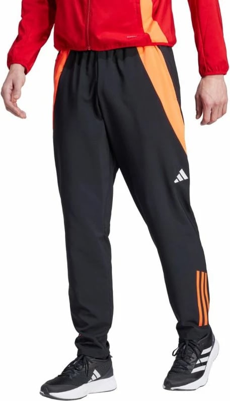 Pantallona sportive adidas për meshkuj, të zeza dhe portokalli