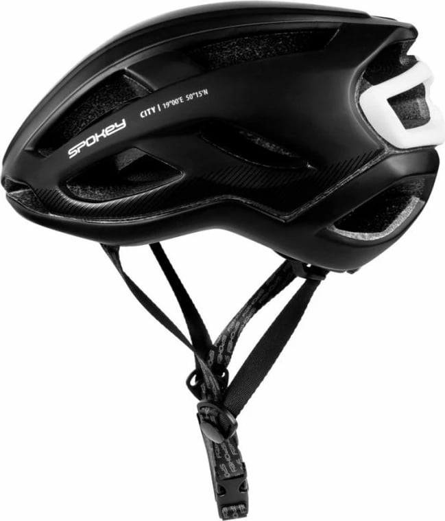 Kaskë biciklete Spokey City 55-58 cm, e zezë