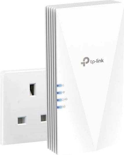 Zgjerues Wi-Fi, TP-Link RE700X, dual-band 2.4/5 GHz, deri 2.5Gbps, portë Ethernet, i bardhë