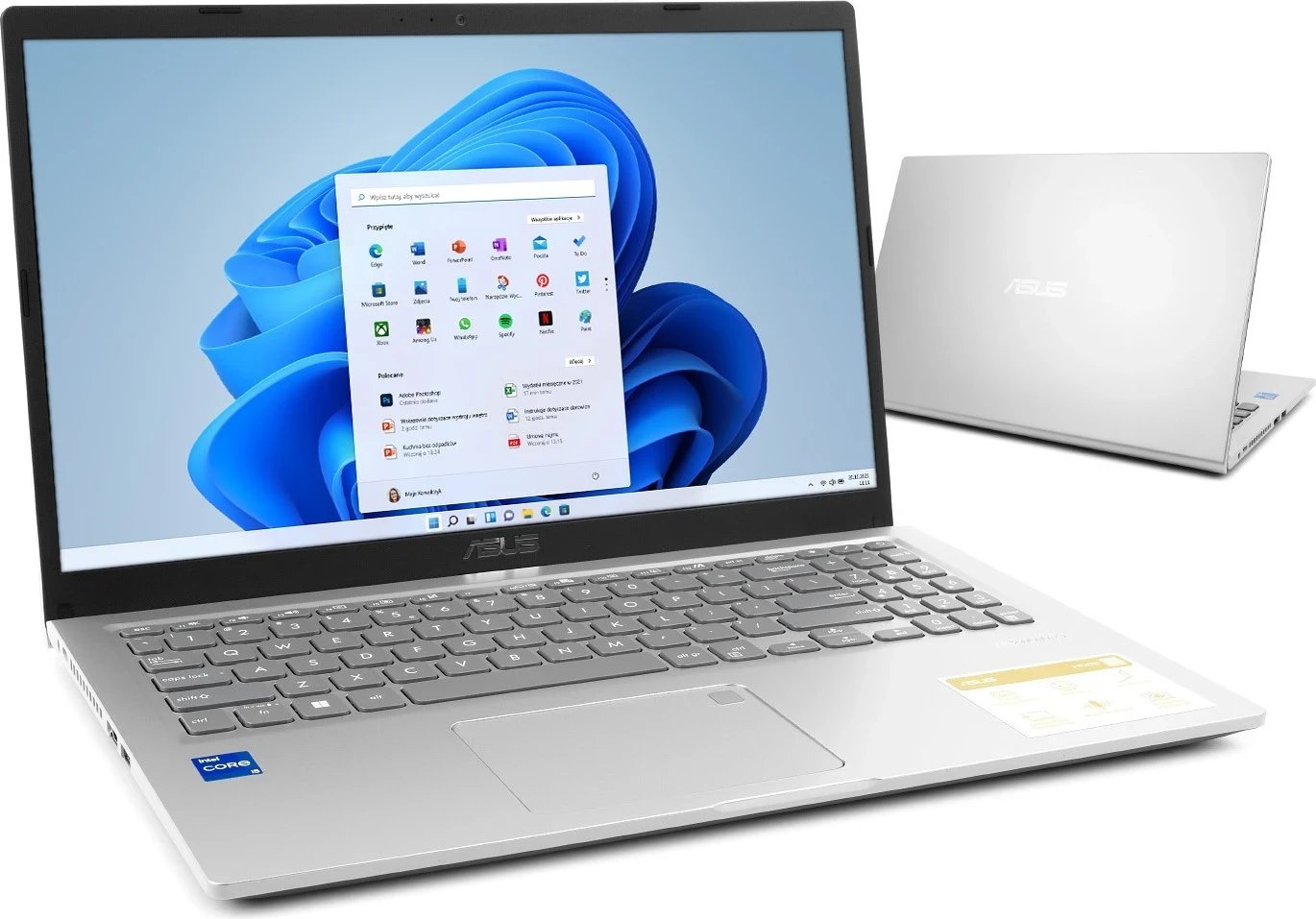 Laptop Asus X515EA-BQ1877W, 15,6″, Intel core i5, 8GB RAM, 512GB SSD, argjend