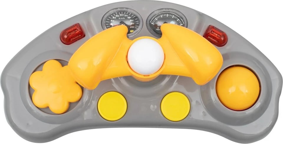 Ecëse bebi, Baby Mix, multimedia me timon, rrota silikoni, rregullim lartësie 3 nivele, gri