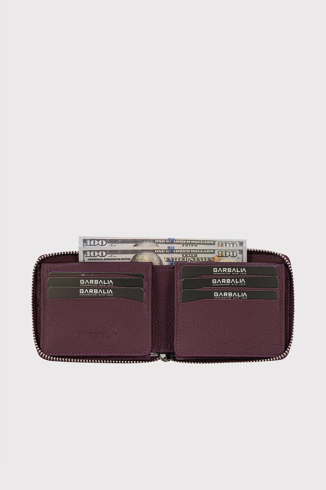 Portofol unisex Carole, ngjyrë damson, Zoozie Bags