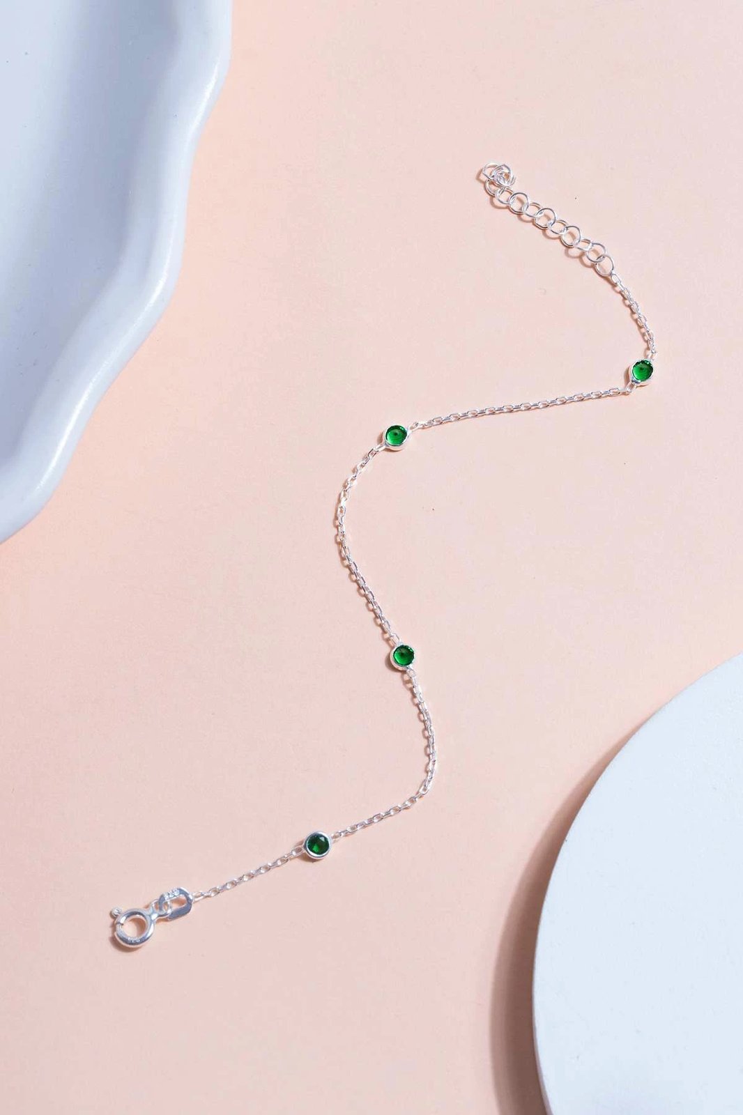 Byzylyk argjendi me gurë të gjelbër, Jumeon, TFNY65229