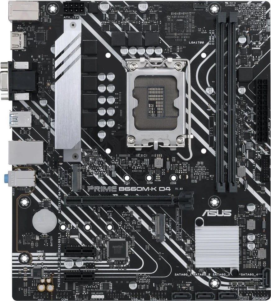 Pllakë amë ASUS PRIME B660M-K D4, Intel B660