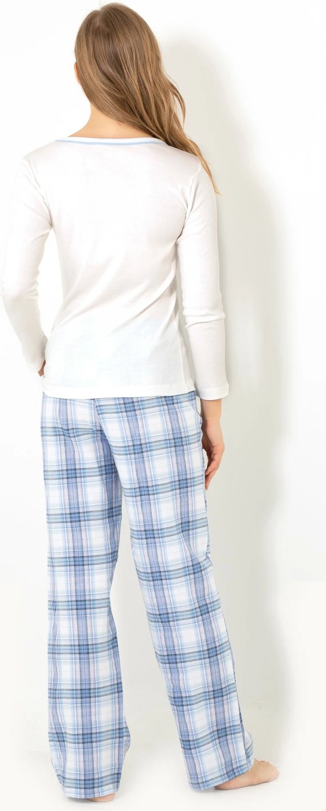 Set pizhamash për gra, ngjyrë ecru, Jumeon, 002-000253