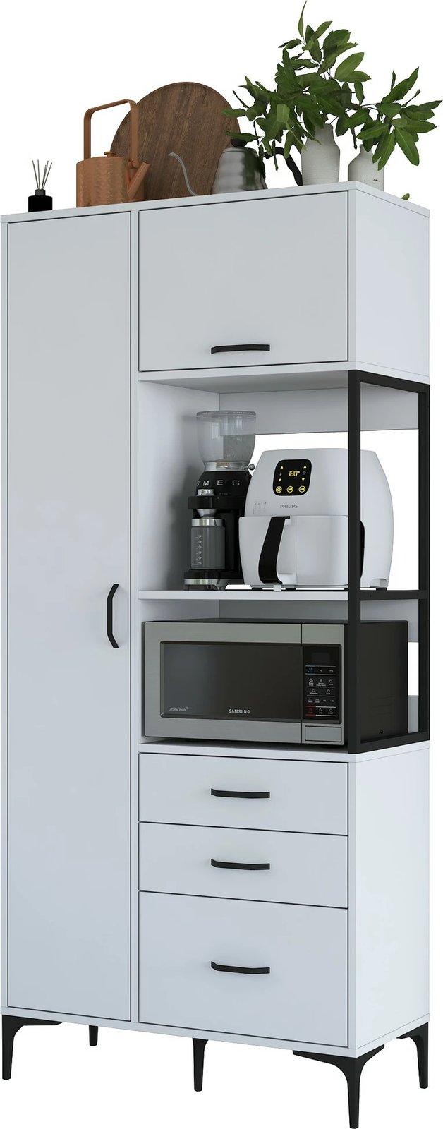 Dollap shumëpërdorimësh Hanah Home, JE112 - 2958, i bardhë