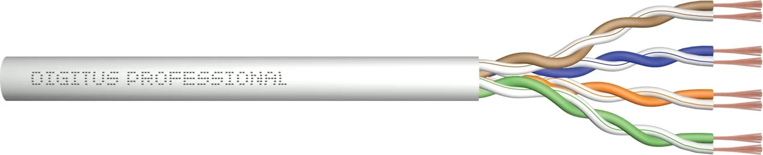 Kabllo rrjeti DIGITUS Cat5e U/UTP, 305m, Gri
