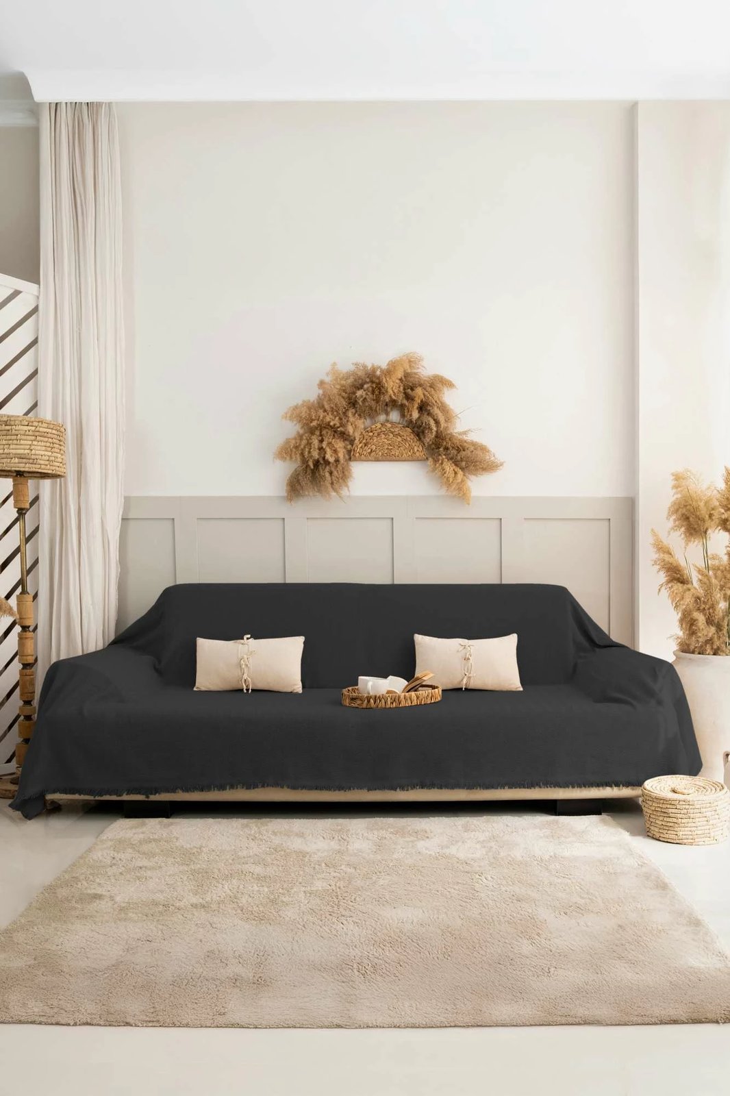 Mbulesë divani L'essentiel, ngjyrë fume, 180x300cm