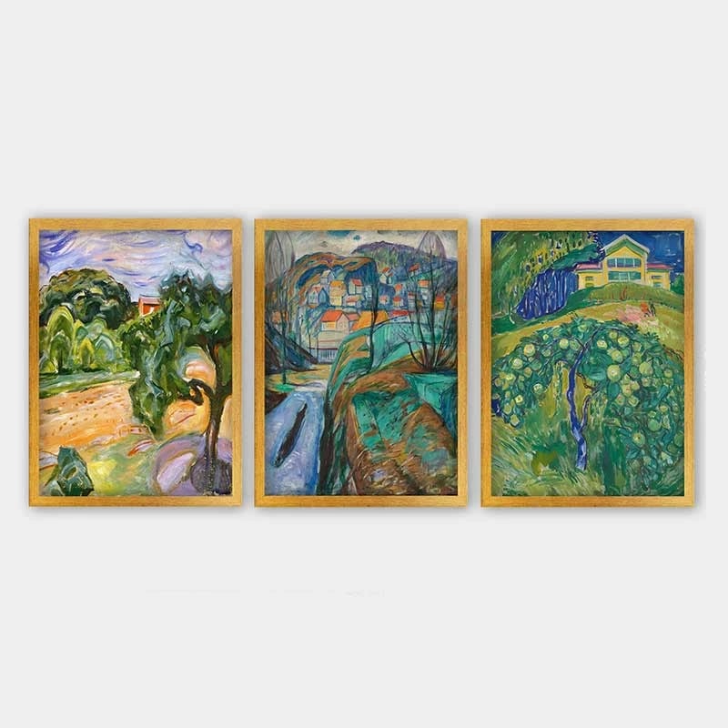 Pikturë dekorative me kornizë (3 copë), Wallity, 3AC_UN35067_3545