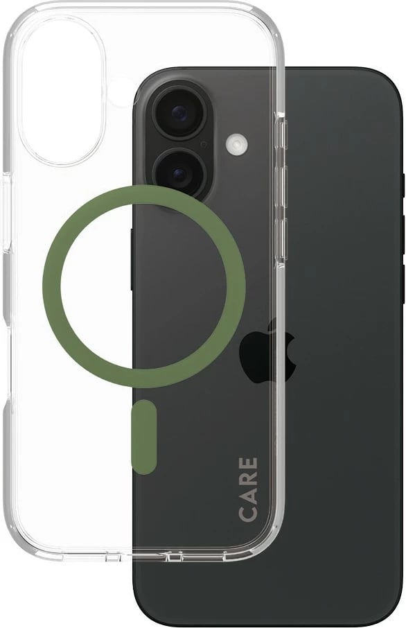 Mbështjellës PanzerGlass CARE Case Flagship MagSAFE për iPhone 16, transparent