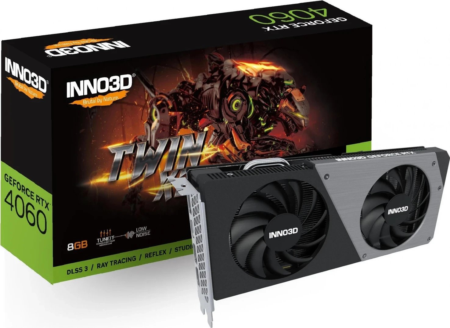 Kartë Grafike Inno3D GeForce RTX 4060 Twin X2 8GB GDDR6X, DLSS 3