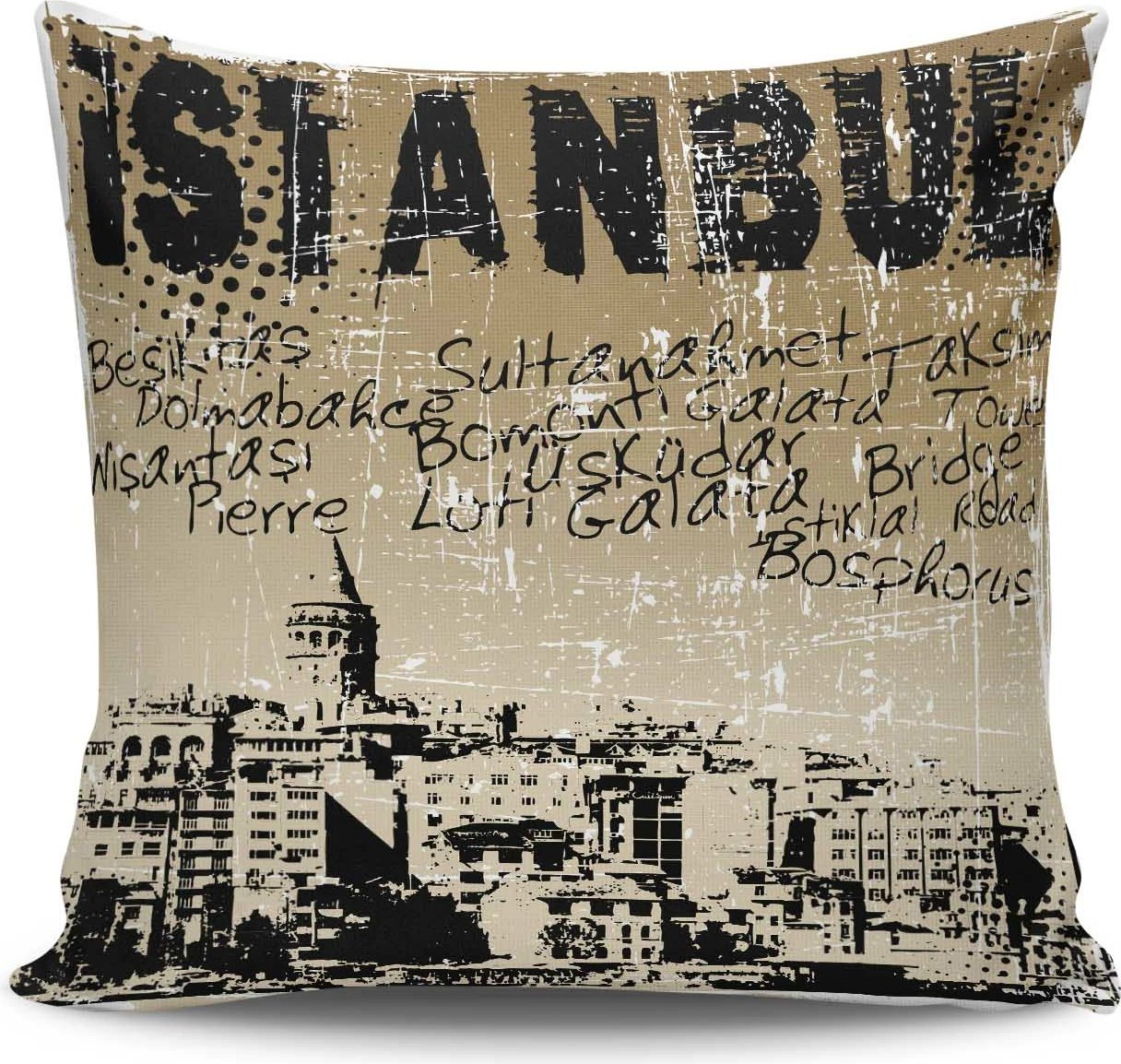 Jastëk dekorativ Aberto Design, NKRLNT-003, shumëngjyrësh, 43x43cm