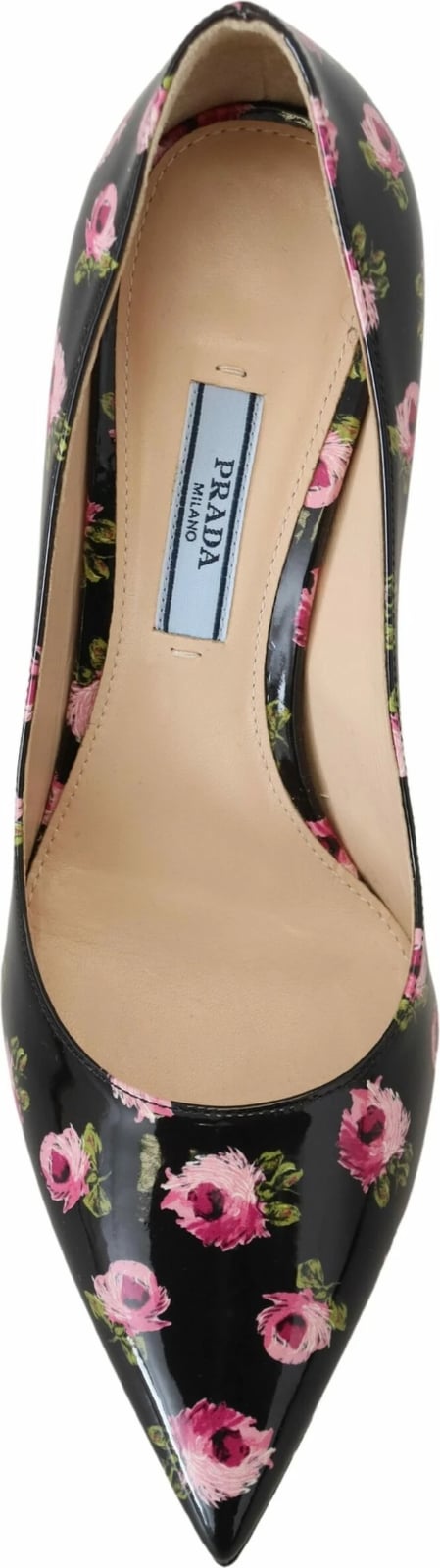 Këpucë me taka për femra Prada, të zeza 