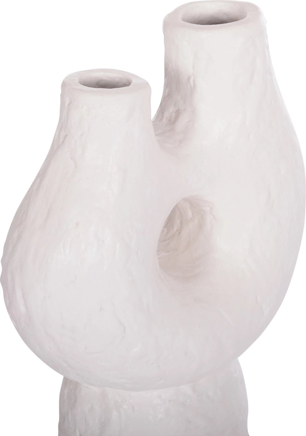 Vazo dekorative tavoline NAMENTIS FH4665.02S, terrakotë, ngjyrë e bardhë, 26x15x32.5cm