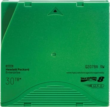 Kasetë të dhënash HPE LTO-8 Ultrium RW, 30TB, Q2078A, e gjelbër