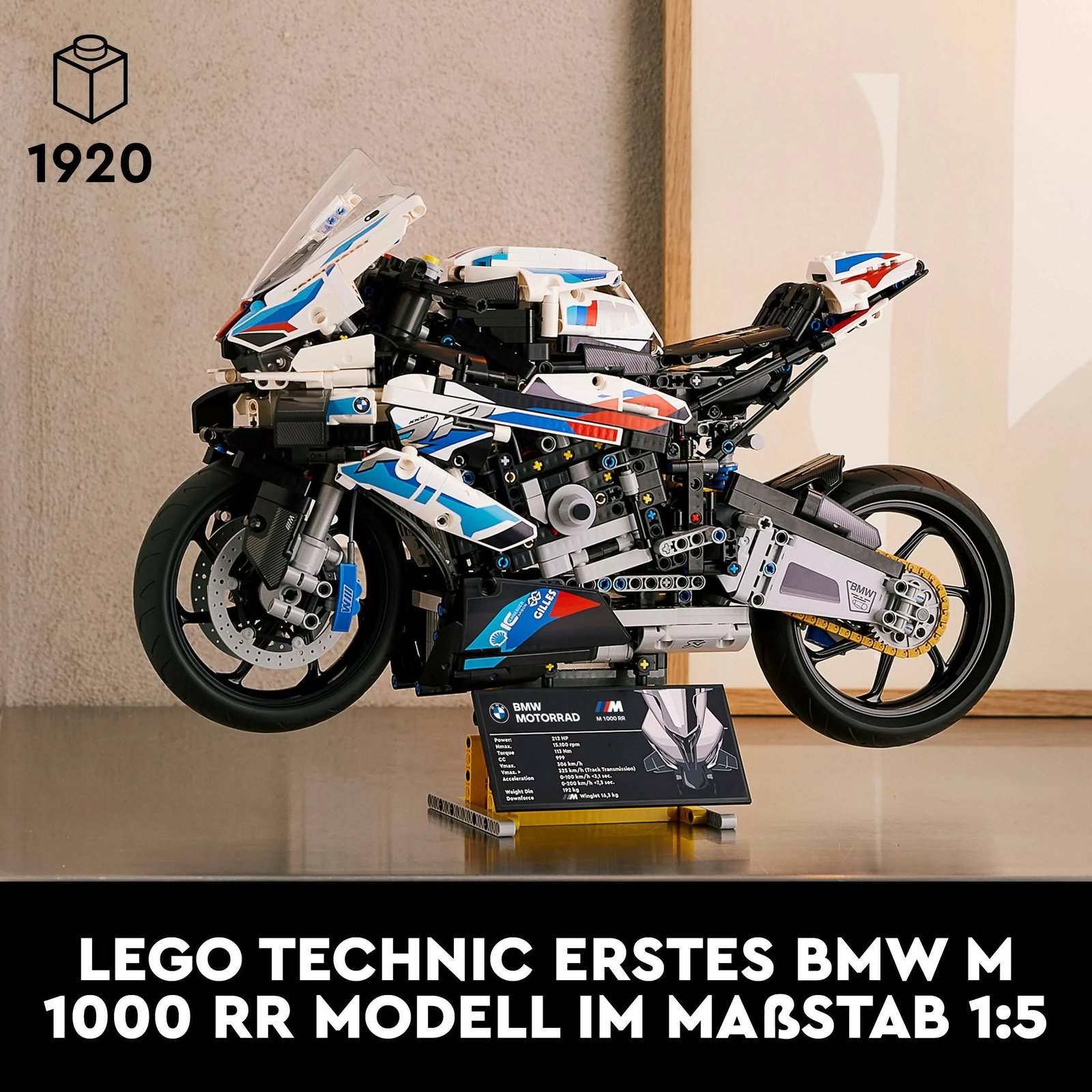 Set ndërtimi LEGO Technic BMW M 1000 RR, 1921 pjesë, shumëngjyrësh Set ndërtimi LEGO Technic BMW M 1000 RR, 1921 pjesë, shumëngjyrësh