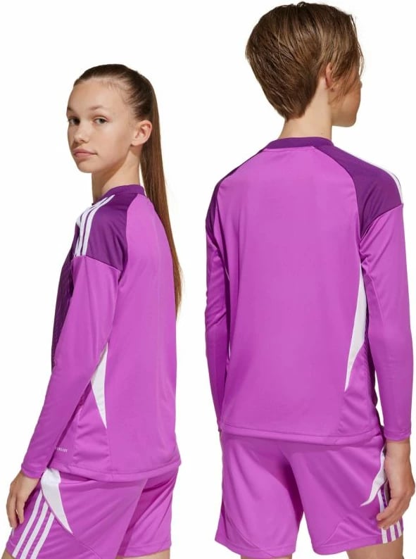 Fanellë portieri për fëmijë adidas, e purpurt
