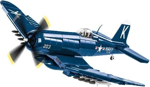 Set blloqe Cobi F4U-4 Corsair, 520 pjesë, Historical Collection, Blu
