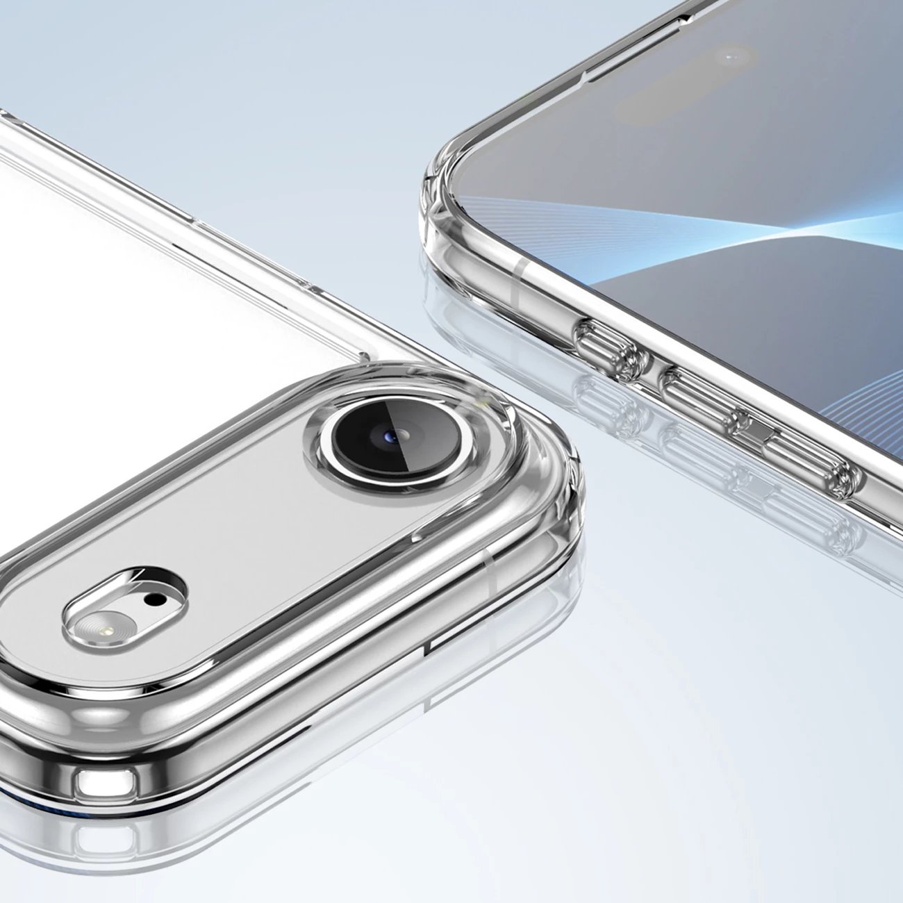 Mbështjellës Hurtel Outer Space për iPhone 17 Air, MagSafe, Transparent