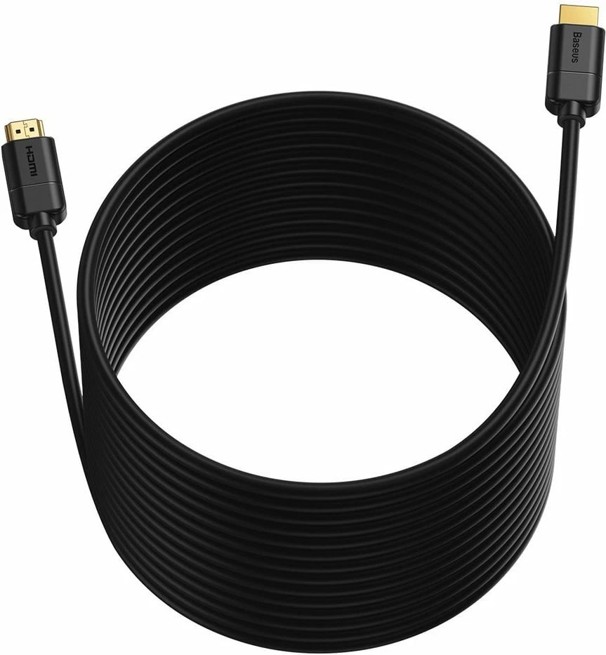 Kabllo HDMI Baseus CAKGQ-E01, 8 m, 4K, e zezë Kabllo HDMI Baseus CAKGQ-E01, 8 m, 4K, e zezë