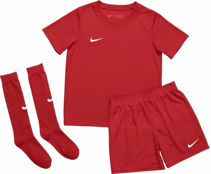 Komplet futbolli për djem Nike, të kuqe
