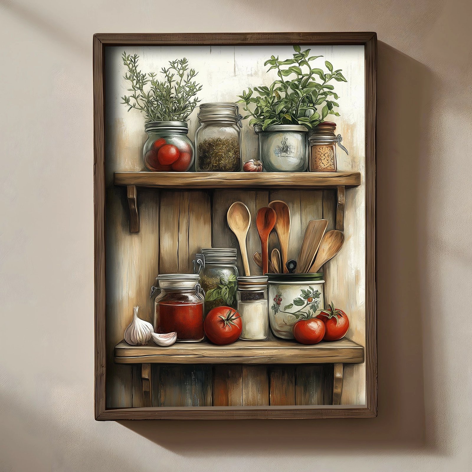 Pikturë dekorative me kornizë MDF, Wallity, TUN118-XL, shumëngjyrëshe, 50x70x3.5cm