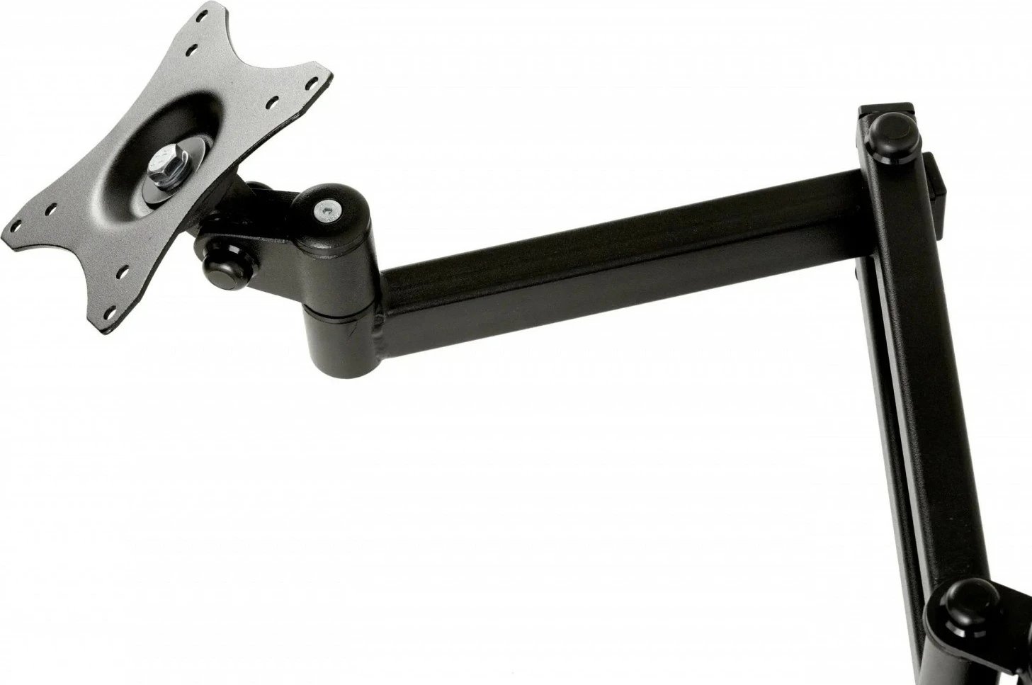 Mbajtëse tavoline për dy monitorë Edbak SV06, 19-26", VESA 75x75/100x100, 20kg, e zezë/argjendtë