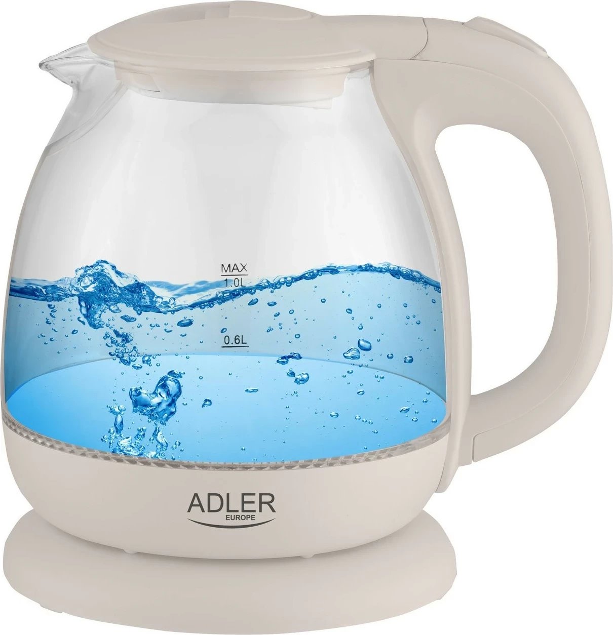Çajnik Adler AD 1283, 1L, 1100W, bezhë