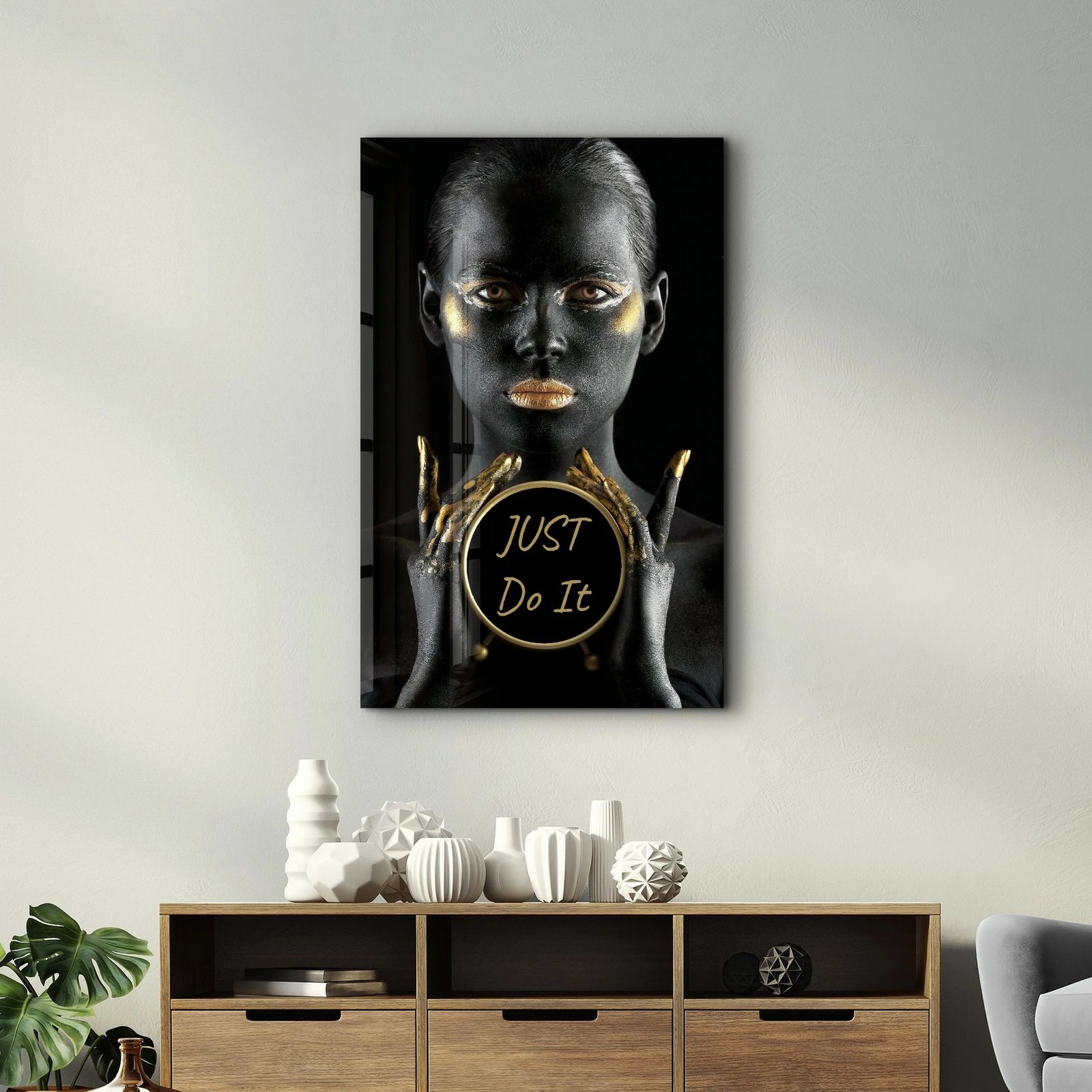 Pikturë dekorative prej xhami të temperuar Wallity, CAM-2005, 46x72cm