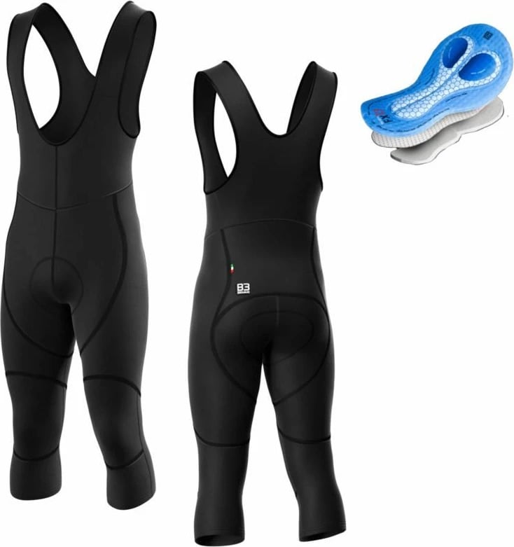 Shorce 3/4 për meshkuj Biemme, të zeza