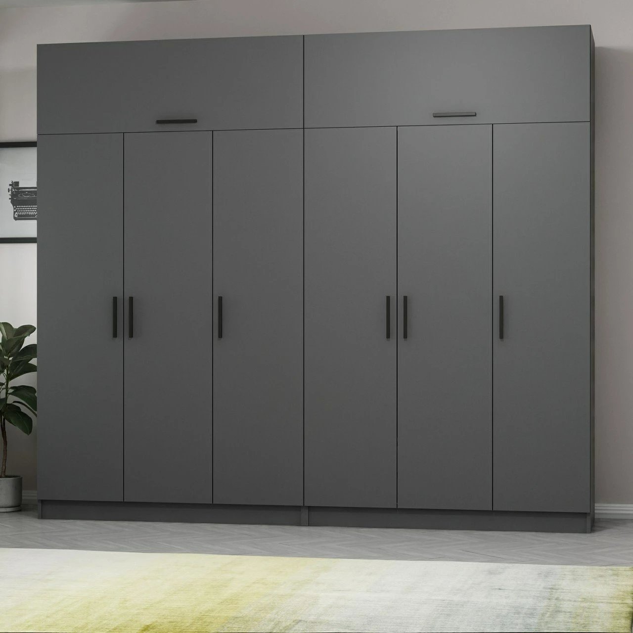 Dollap Skye Decor, ngjyrë antracit, 5267