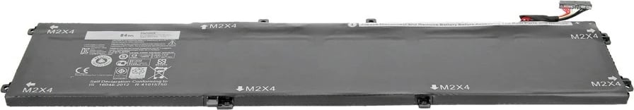 Bateri laptop Mitsu për Dell XPS 15 9550, 7260 mAh, 84 Wh, 11.4V, e zezë