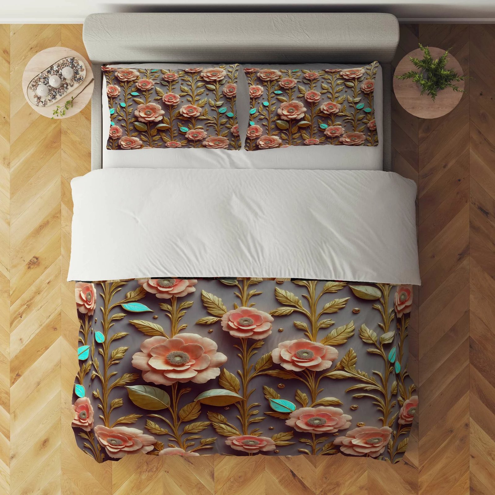 Set mbulesë për jorgan Super King, shumëngjyrësh, L'essentiel, FLW_DVT25-28 (3 pjesë)