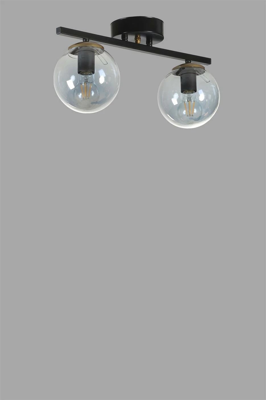 Llambë tavani Opviq, Yeni Can 2, ngjyrë e zezë dhe fume, qelq Llambë tavani Opviq, Yeni Can 2, ngjyrë e zezë dhe fume, qelq