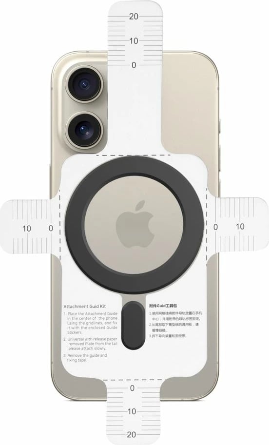 Set pllaka magnetike Tech-Protect MMP-100 me MagSafe, e bardhë dhe e zezë (2 copë)