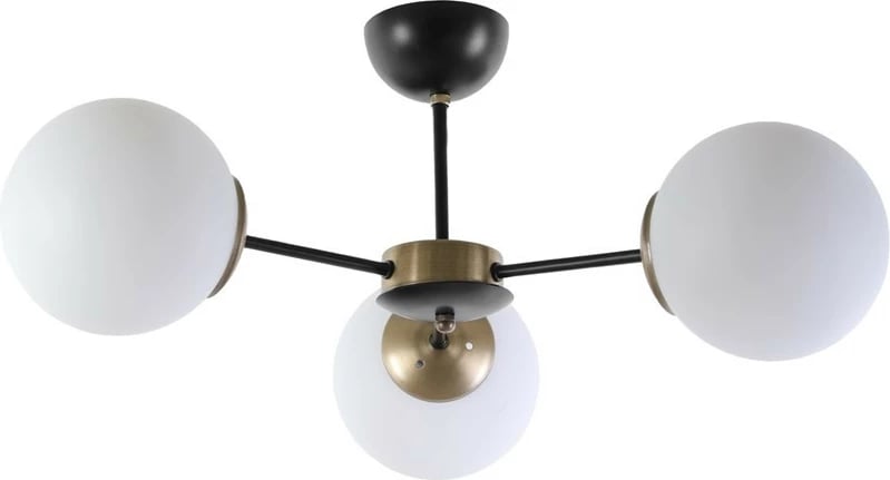 Llambë tavani Opviq Venüs, 3 drita, xham i bardhë