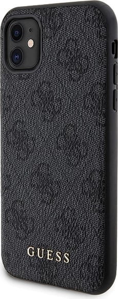 Mbështjellës Guess 4G Metal Logo për iPhone 11 + Powerbank MagSafe 5000mAh, Zi, set