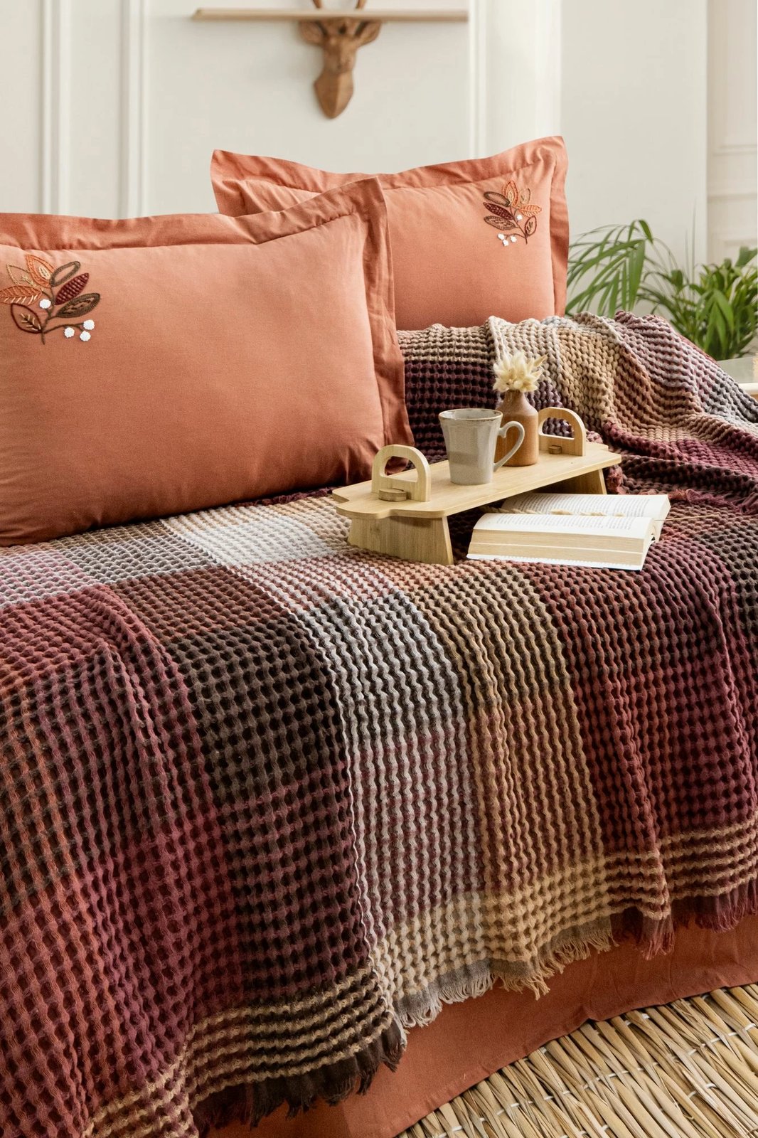 Set piké dopio Floransa, ngjyrë tullë e kuqe