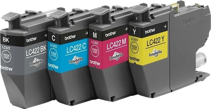 Fishek boje, Brother LC-422VAL, original, CMYK, paketë 4