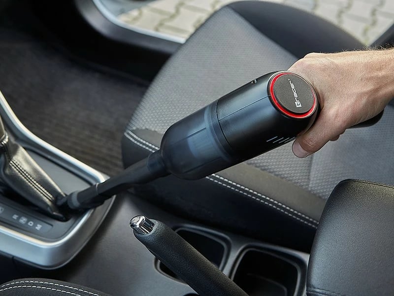 Fshesë me korrent për veturë, Tracer OK-B1, 60W, bateri 2Ah, filtër HEPA F7, 3 gryka ndërruese, e zezë, set me 2 filtra