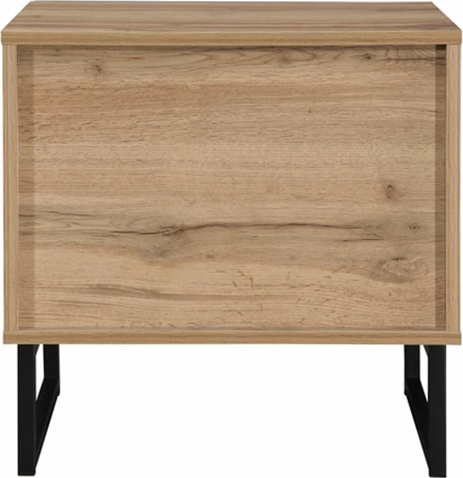 Komodinë Verde me 2 sirtarë, natyrale, mint, 50x41.5x50