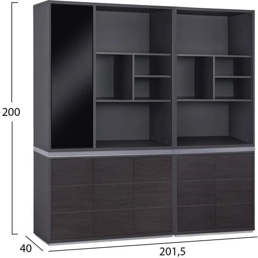 Set 2 pjesë Bibliotekë Profesionale për Zyre, ngjyrë trëndafili, FH11200