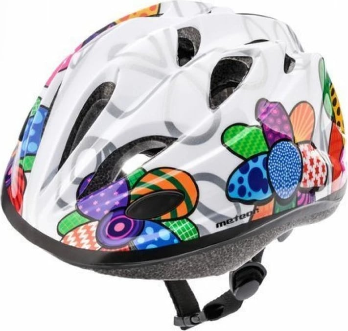 Helmetë Biciklete për fëmijë Meteor KS07, e bardhë