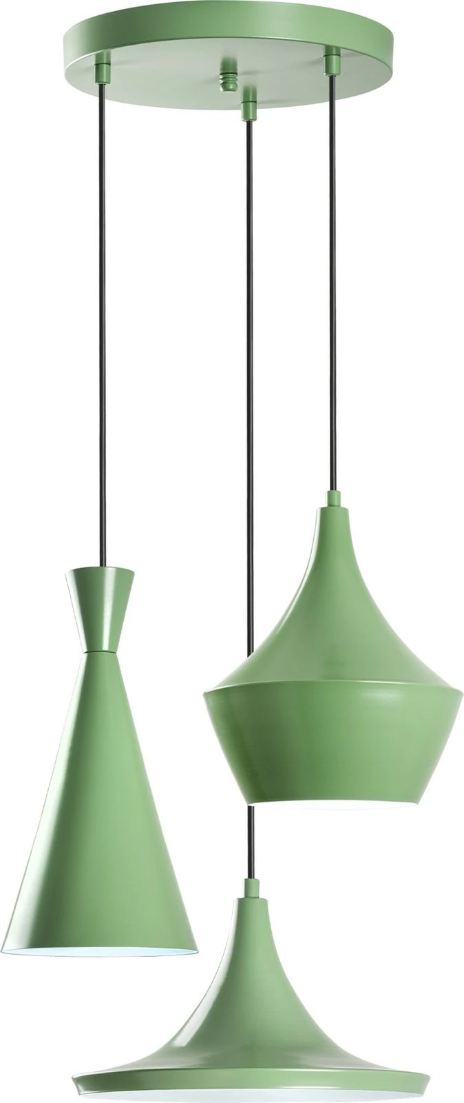 Llambë tavani Opviq Tom, ngjyrë mint, 3 pjesë