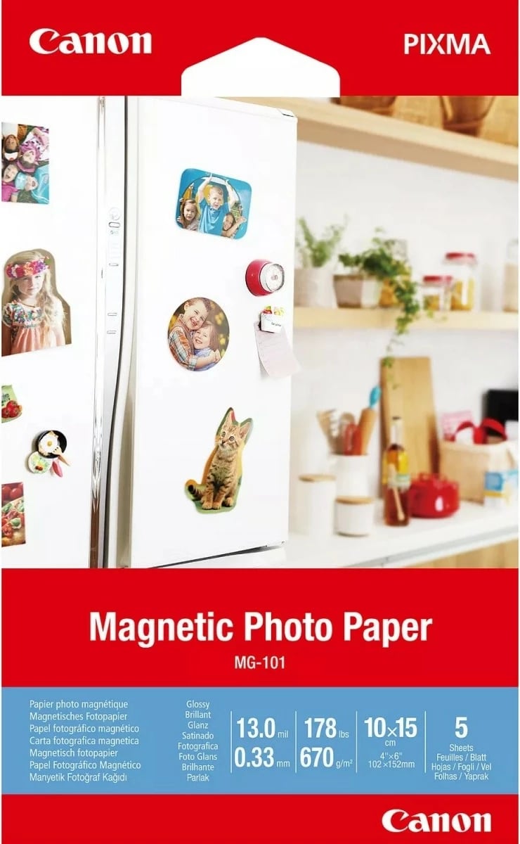 Letër fotografike magnetike Canon MG-101, 10x15cm, 5 fletë